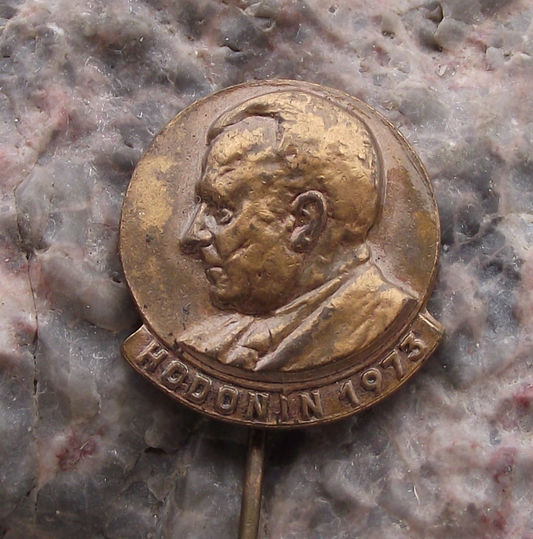 1973 Klement Gottwald Czech Communist President Pin Badge