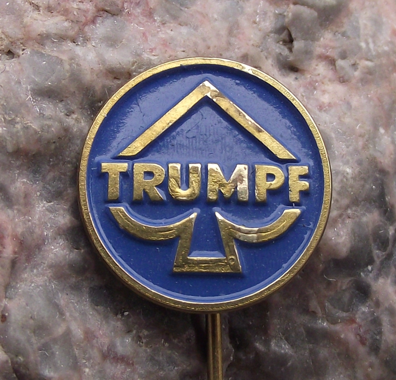 Vintage Trumpf Company Machine Tools Lasers Germany Pin Badge