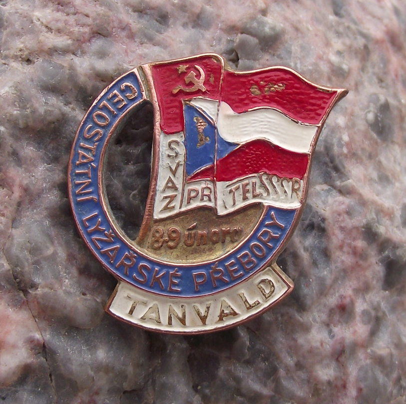 Vintage SCSP All State Skiing Competition Tanvald Pin Badge