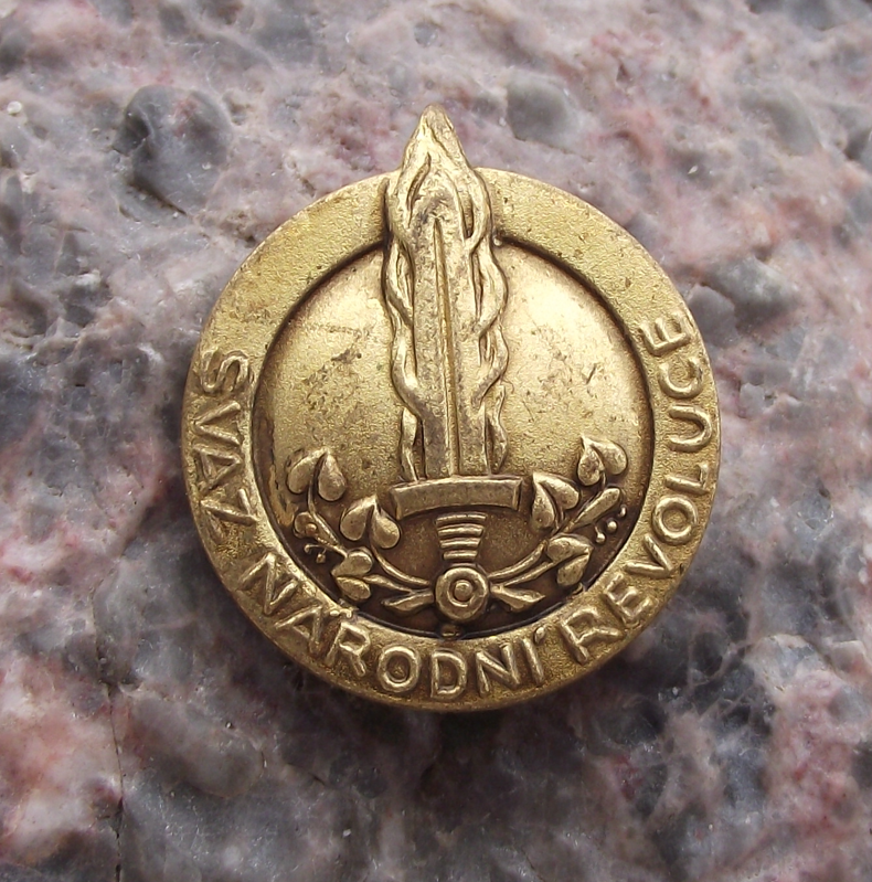 1948 Czech National Association of Revolution Military Anti Fascist Buttonhole