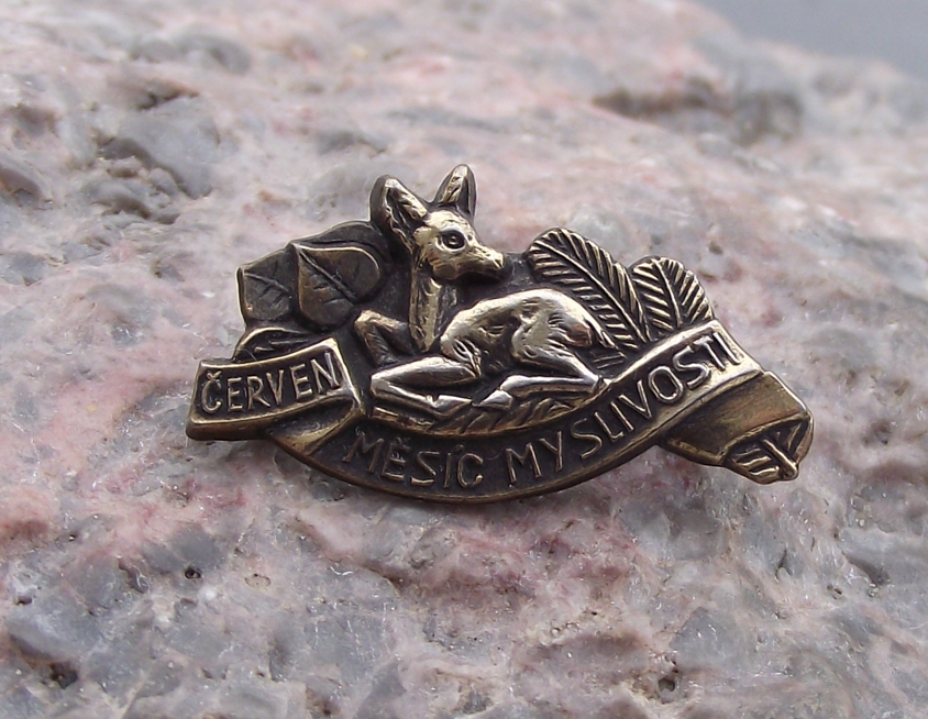 Vintage Baby Deer Fawn June Hunting Season Hunters Hunt Pin Badge