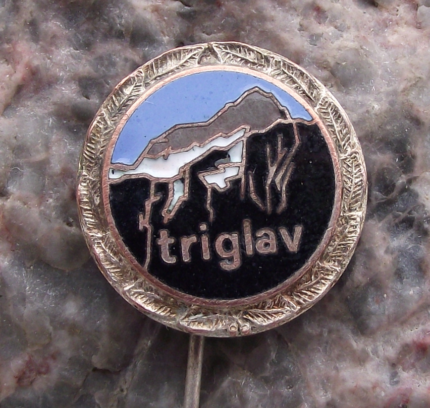 Vintage Slovenia Triglav Mountains National Park Pin Badge