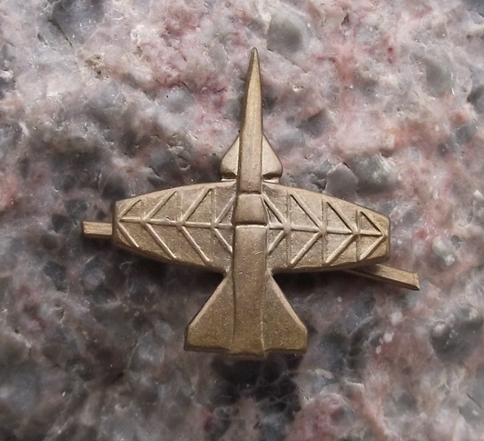 Czechoslovakia Army CSLA Uniform Insignia Air Defense Rocket Badge