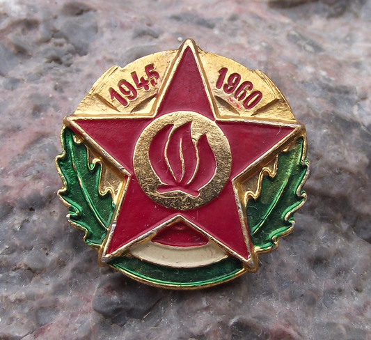 1960 Hungary Youth Young Pioneer Communist 15th Anniversary Pin Badge