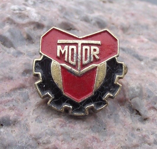 Vintage BSG Motor East Germany DDR Football Soccer Team Pin Badge