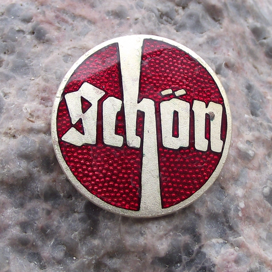 Vintage Schon Sandt German Die Cutting Presses Engineering Pin Badge