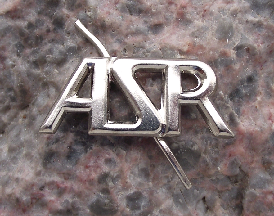 Army of the Slovak Republic ASR Initials Insignia Motif Badge