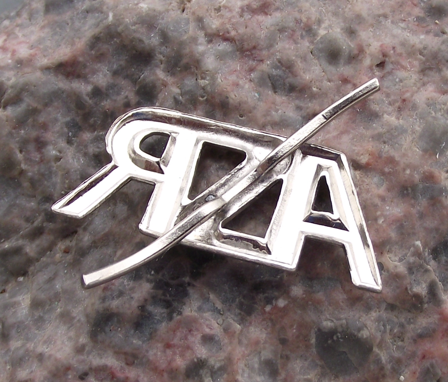 Army of the Slovak Republic ASR Initials Insignia Motif Badge