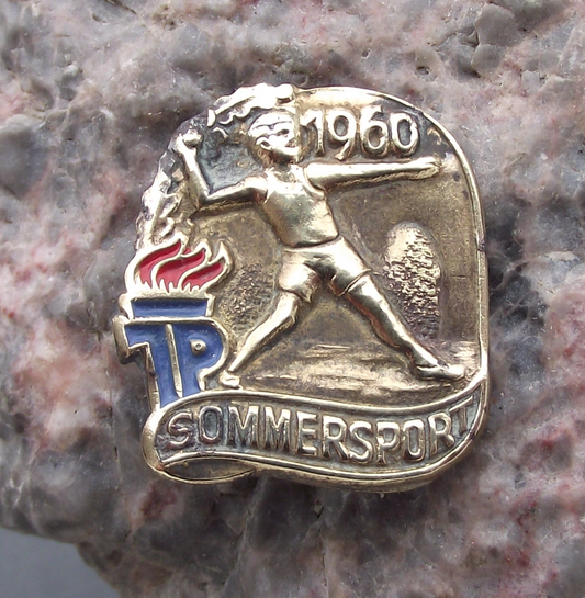 1960 Thalmann Pioneer Organisation Youth Sommersport Athletics Award Pin Badge