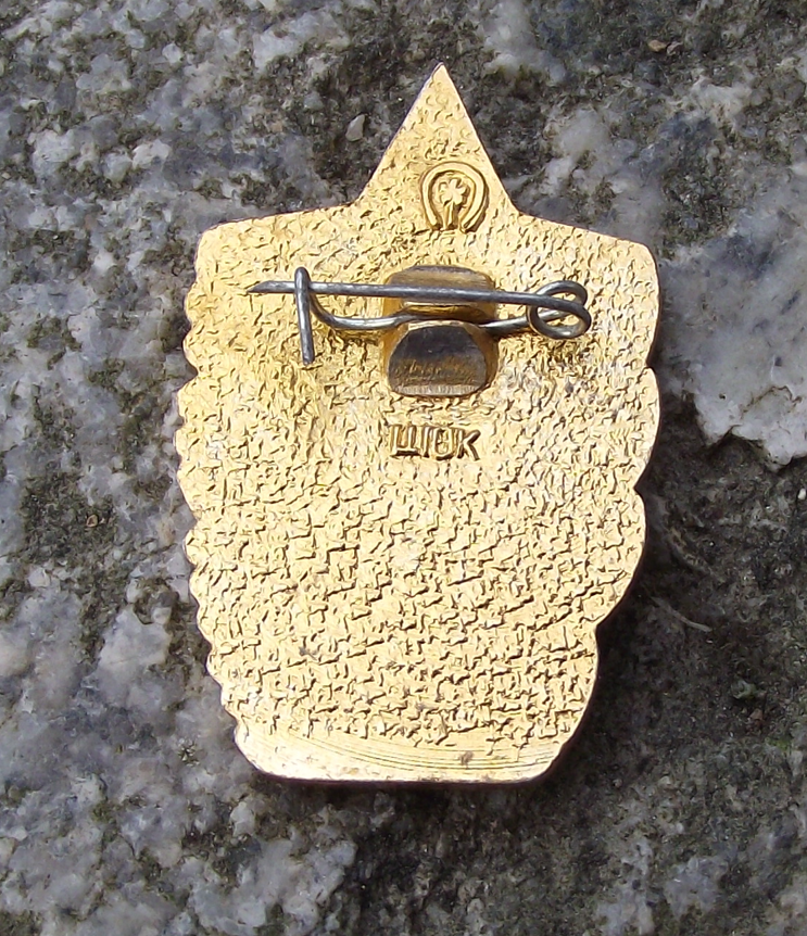 1987 Soviet Union 65th Anniversary Hammer Sickle Red Star Pin Badge