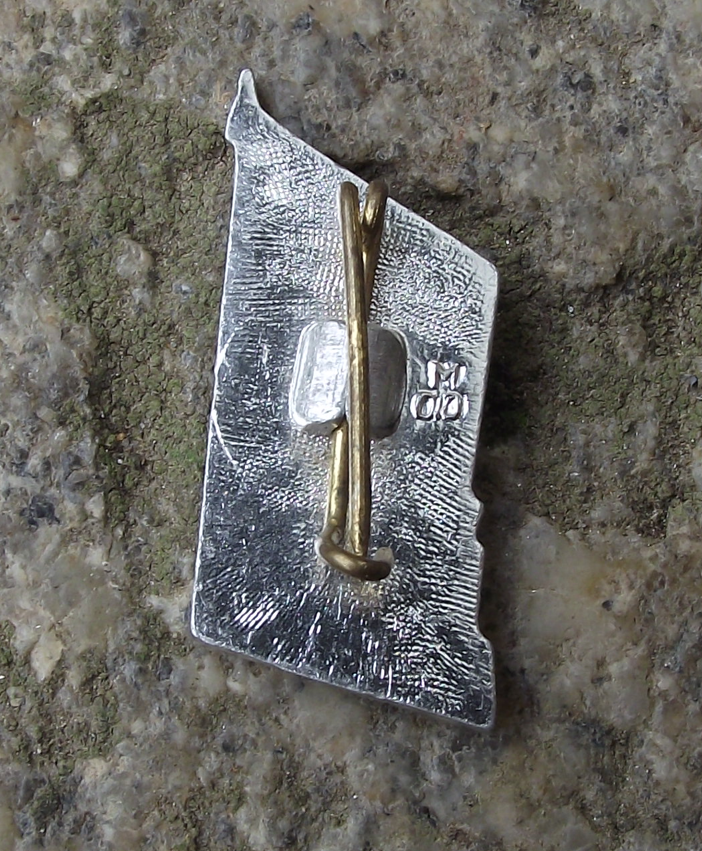1967 Russian Revolution 50th Anniversary October Bayonet Rocket Pin Badge