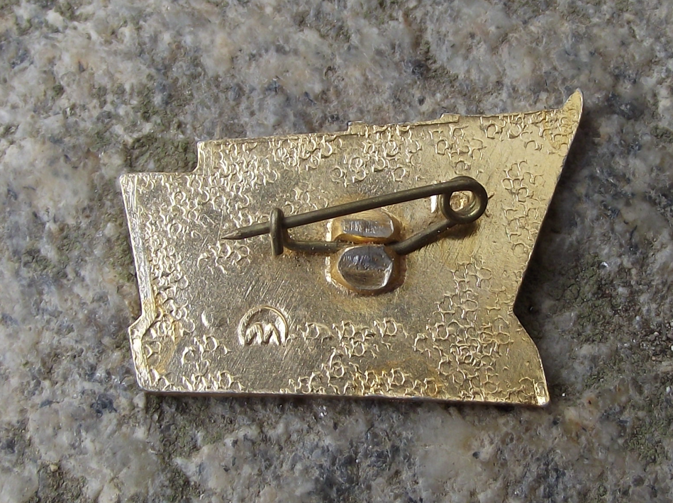 Vintage Russian Battle Cruiser Aurora October Revolution Victory Flag Pin Badge