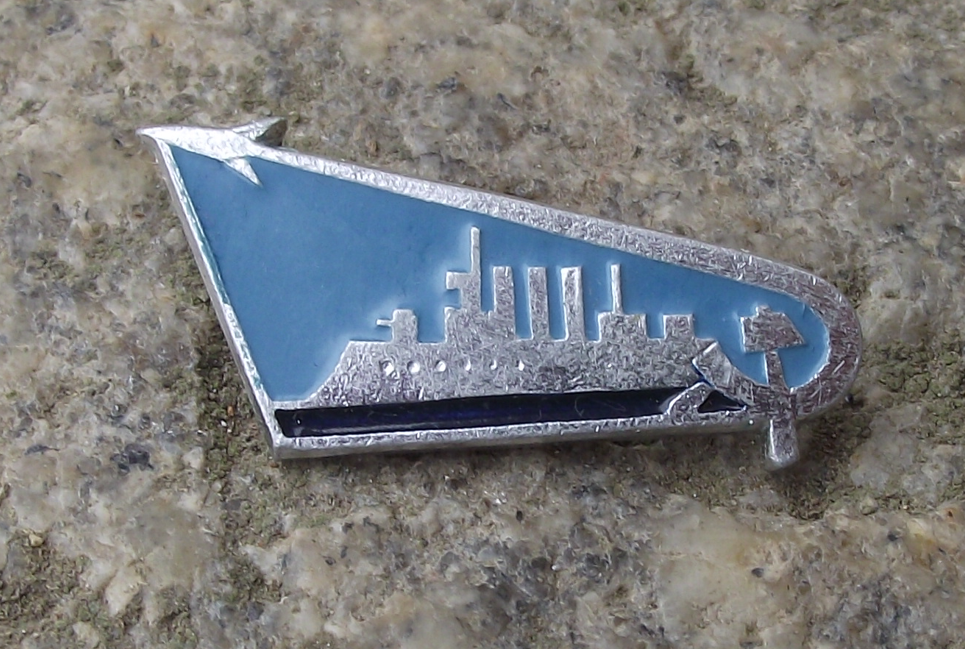 Vintage Russian Cruiser Aurora October Revolution Vostok Space Rocket Pin Badge