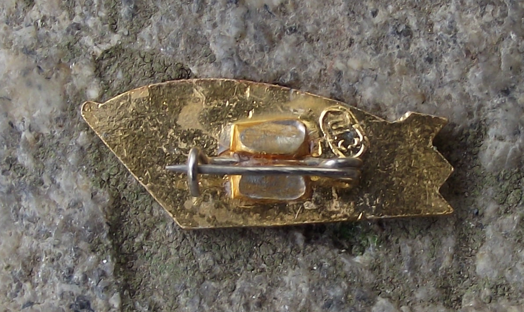 Vintage Sputnik Hydrofoil River Ship Soviet Union Russian Boat Pin Badge