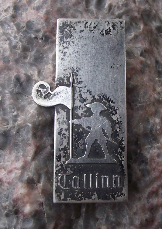 Vintage Tallinn Estonia Old Thomas City Guard Pin Badge