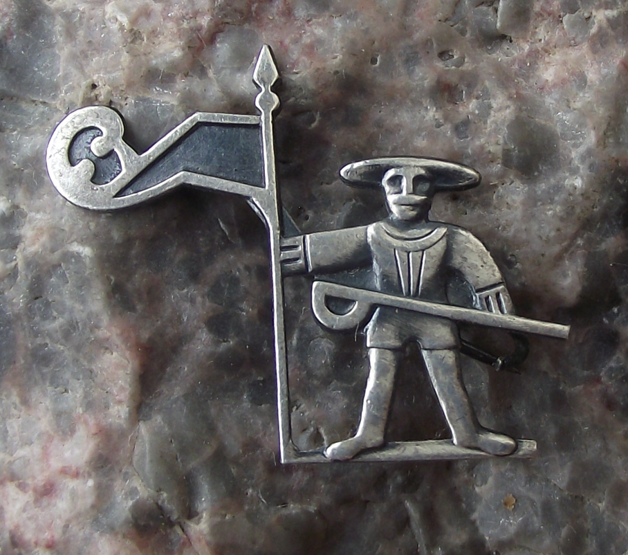 Vintage Tallinn Estonia Vana Toomas Old Thomas City Guard Pin Badge