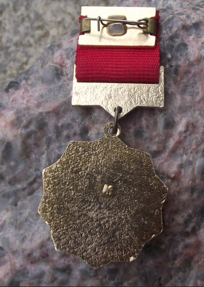1972 Soviet Union 50th Anniversary CCCP Russian Medal Cloth Ribbon Pin Badge