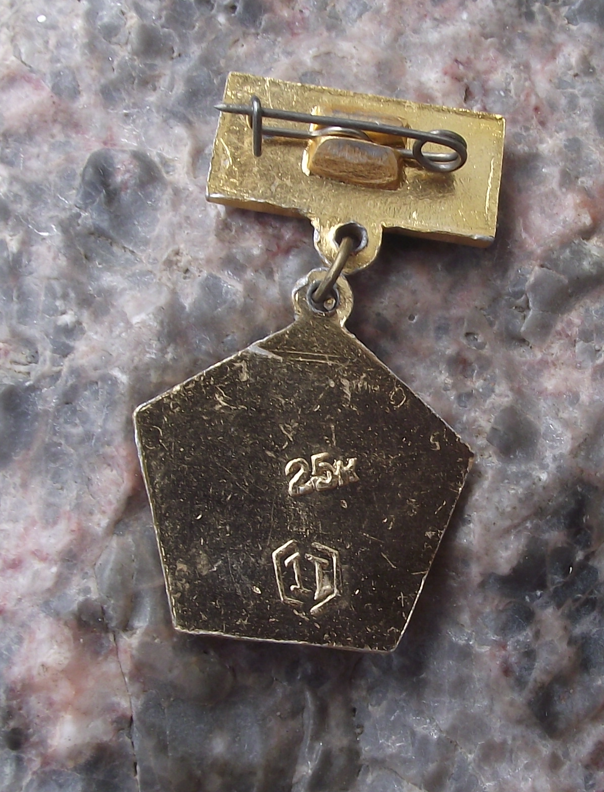 Vintage Soviet Russian Ship Naval Ensign Warship Medal Style Pin Badge - Badgecrazy