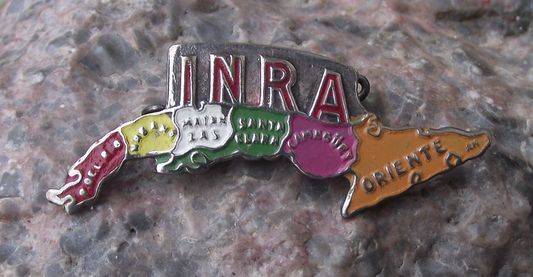 Vintage Cuba INRA Agricultural Reform Cuban Revolution Pin Badge