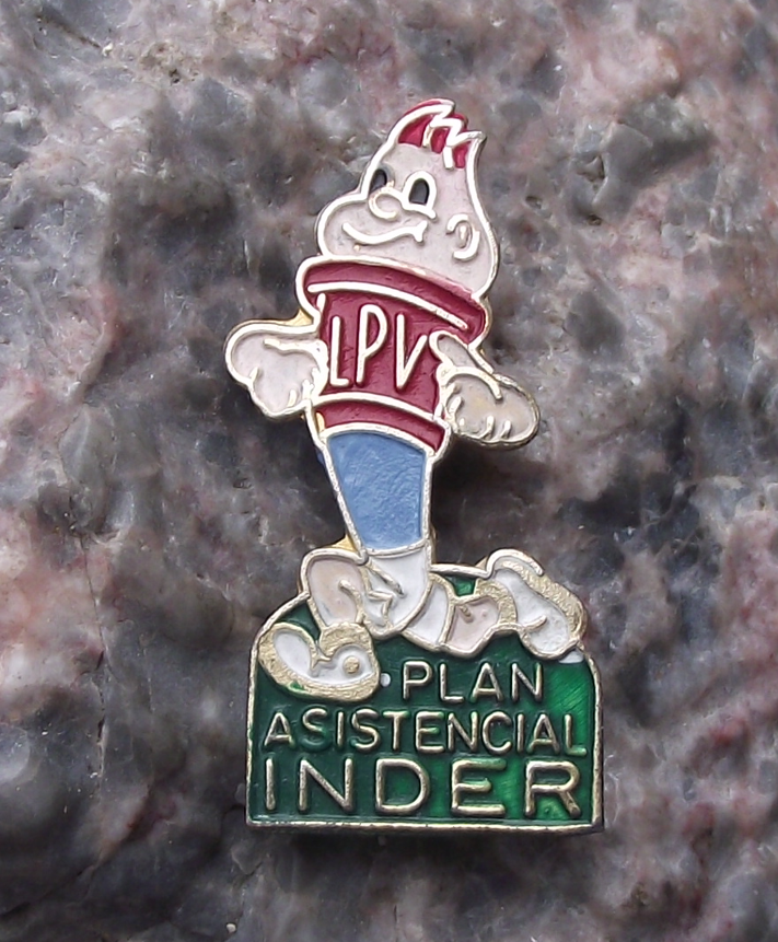 Vintage Cuban Cuba INDER Education Sports Assistance Program Pin Badge