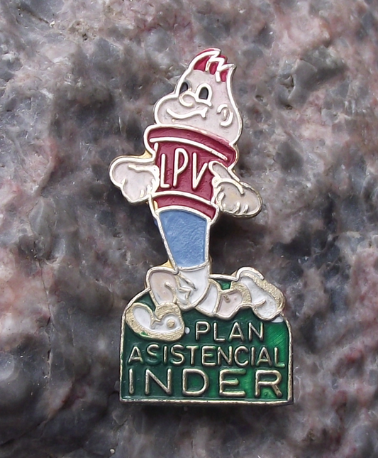 Vintage Cuban Cuba INDER Education Sports Assistance Program Pin Badge