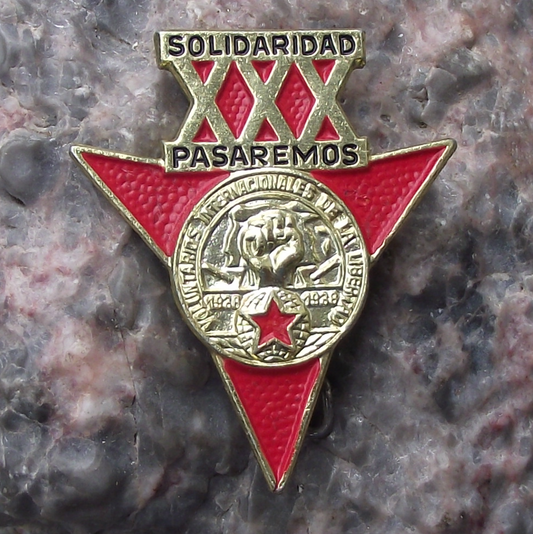 1960s Cuban Cuba Anti Fascist 30th Anniversary Pin Badge