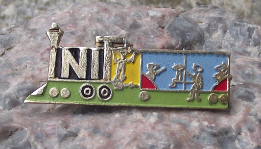 Vintage INIT Train Cuba Ministry of Tourism Cuban Revolution Pin Badge