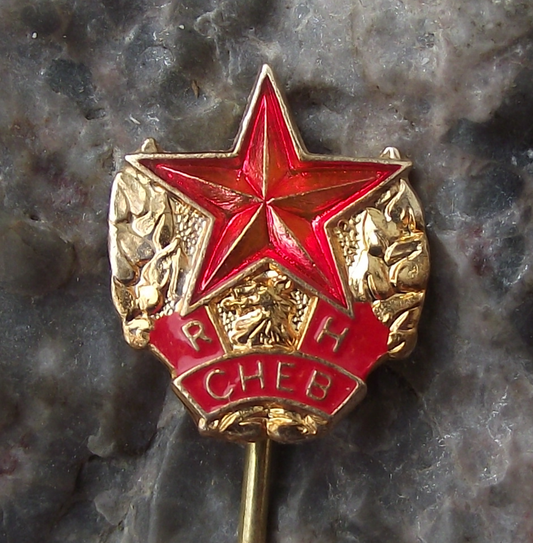 Vintage Ruda Hvezda Cheb Red Star Football Soccer Club Pin Badge