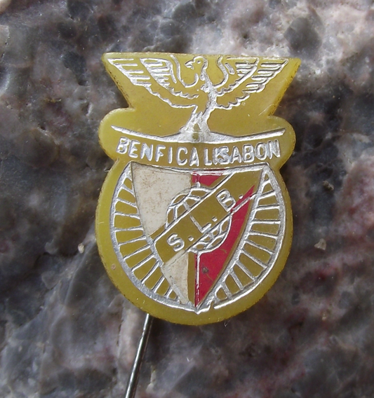 Vintage Benfica SLB Sporting Lisbon Motif Logo Soccer Football Club Pin Badge