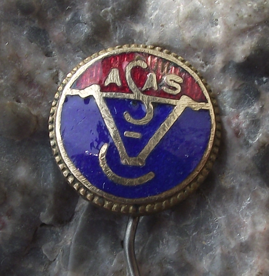 Vintage Vasas SC Futball Football Club Team Budapest Pin Badge