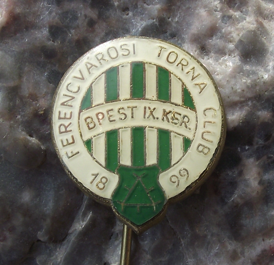 Vintage Ferencvarosi Torna Club TC Budapest 1899 Hungary Football Team Pin Badge