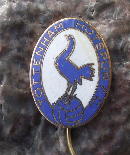 Vintage Tottenham Hotspurs Football Club THFC Cockerel Logo Pin Badge