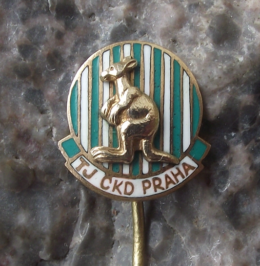 1961 TJ CKD Bohemians Prague Praha Kangaroo Football Club Pin Badge