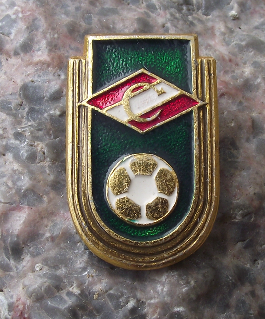 Vintage FC Spartak Moscow Football Champions Russia Soccer Ball Pin Badge