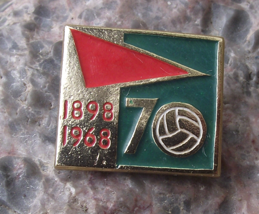 1968 Soviet 70th Anniversary of First Russian Football Match Pin Badge