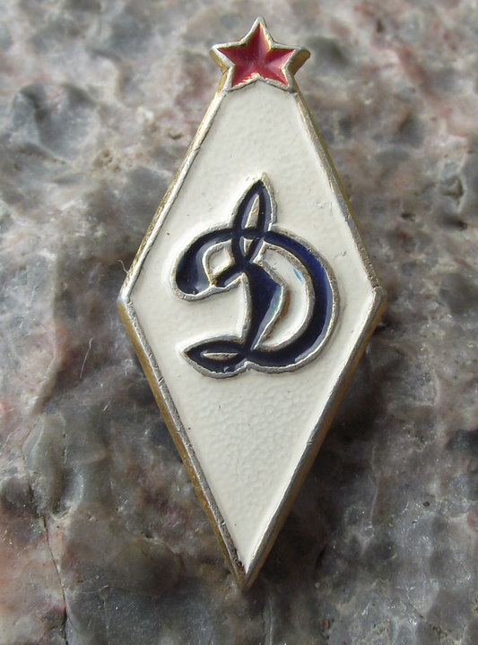 Vintage Dynamo Kiev Football Club Ukraine Soccer D Logo Pin Badge