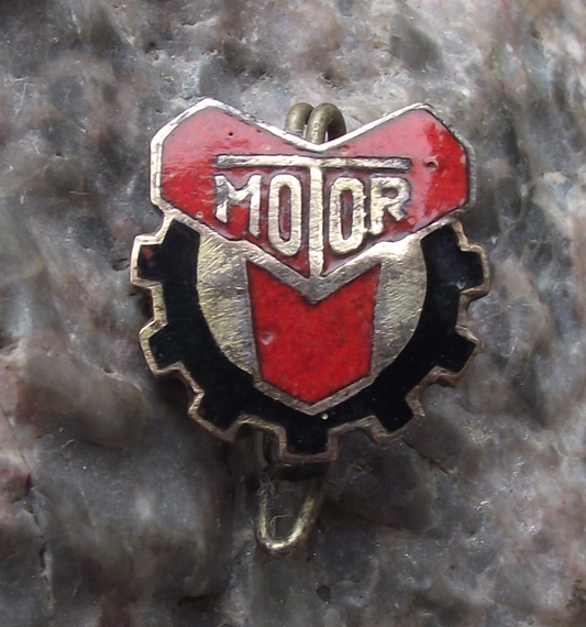 Vintage BSG Motor East Germany GDR DDR Football Soccer Team Pin Badge