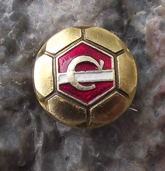 Vintage FC Spartak Moscow Football Club Russia Soccer Ball Pin Badge