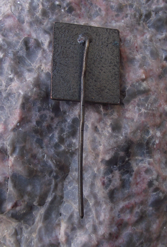 Vintage Latvia Salaspils Memorial Ensemble World War 2 Work Camp Pin Badge