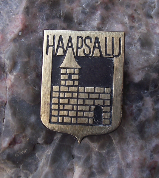 Vintage Haapsalu Castle Estonia Pin Badge