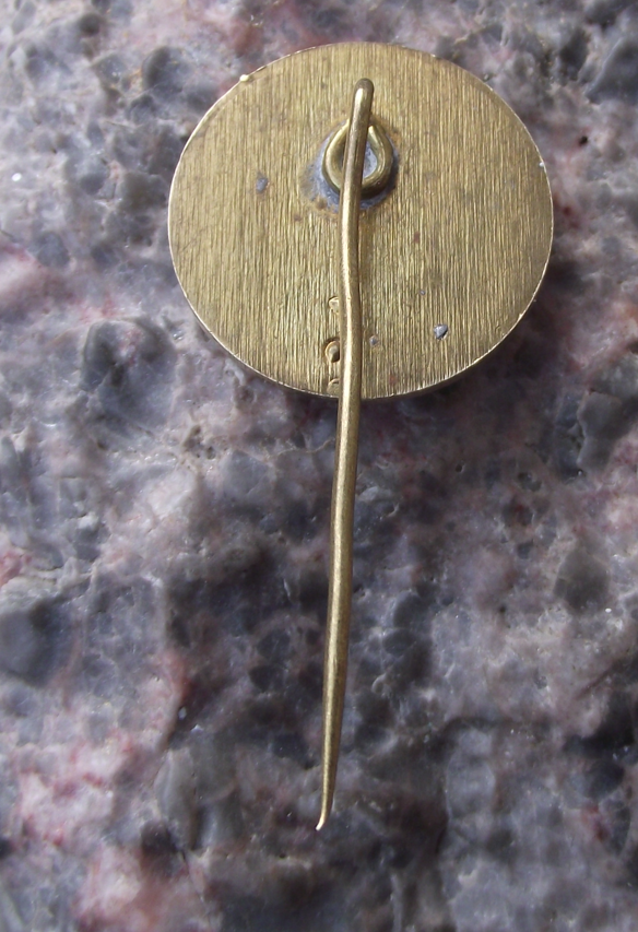 Vintage Karl Marx Monument Chemnitz Head Bust Pin Badge