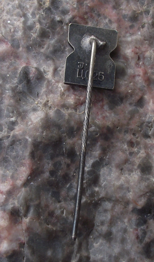 Vintage Tartu Estonia Sand Timer Hourglass Pin Badge