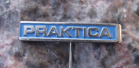 Vintage Praktica Pentacon East German Camera Company Dresden Pin Badge
