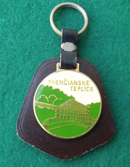 Vintage Trencianske Teplice Slovakia Tourist Spa Town Resort Keychain Keyring