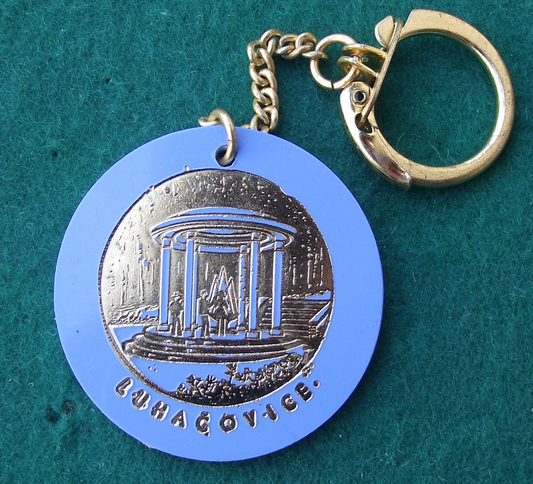 Vintage Luhacovice Zlin Tourist Spa Town Resort Keychain Keyring
