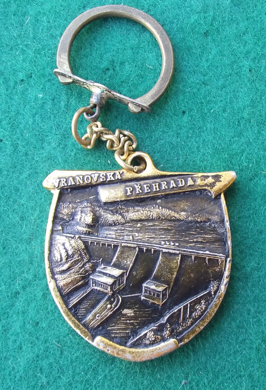 Vintage Vranov Vranovska Prehrada Souvenir Keychain Keyring