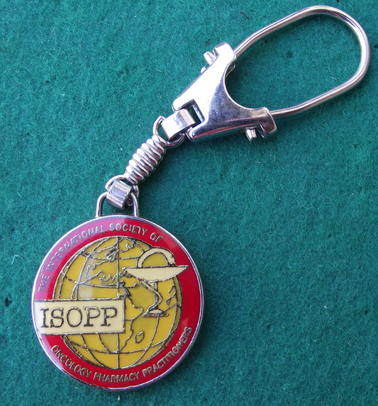 1998 ISOPP Oncology Pharmacy Practitioners Medical  Keychain Keyring