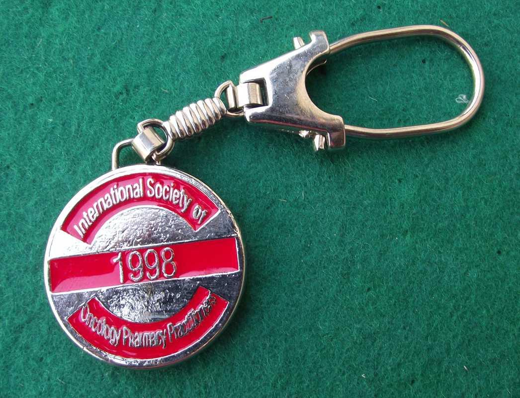 1998 ISOPP Oncology Pharmacy Practitioners Medical  Keychain Keyring