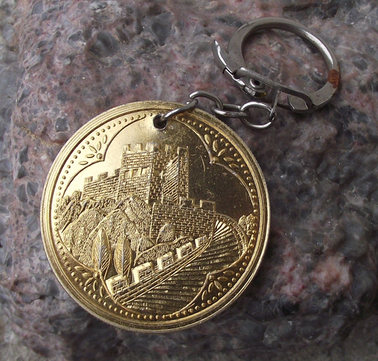 Vintage Great Wall of China Chinese Keychain Keyring