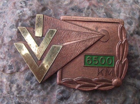 Vintage 6500 km IVV Internationaler Volkssportverband Large Award Pin Badge